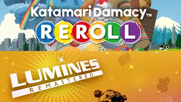 The logos of Katamari Damacy Reroll and Lumines Remastered.