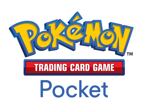 The logo of Pokémon Trading Card Game Pocket, which is just the name of the game in the Pokémon font.